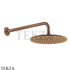 Gessi INCISO SHOWER Верхняя душевая лейка 30 с кронштейном 58248-726, Warm Bronze Br.
