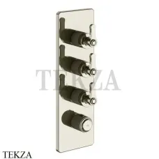 Gessi VENTI20 Термостат для душа, 3 потока, внешняя часть 65204-720, Nickel PVD