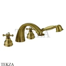 Migliore Lady Смеситель на борт ванны, с душевым гарнитуром 18812, бронза classic