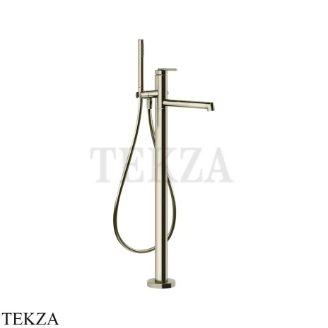 Gessi INGRANAGGIO Смеситель для ванны напольный, с гарнитуром 63528-720, Nickel PVD