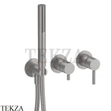Fantini Nostromo Смеситель для душа с лейкой, 2 потока, внешняя часть 50Q8M784B, Raw Metal PVD