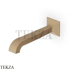 Zucchetti Bellagio Излив для ванны настенный Z93762.P31, brushed british gold PVD