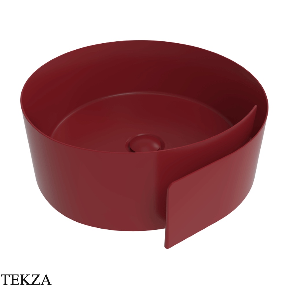 Flaminia Roll раковина накладная 44×44×17 см, красный Rosso Rubens матовый
