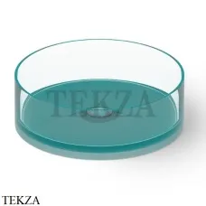 Dea Design Washbasins Раковина настольная D30 см Glasstech DD9061 300 R8, Lake Water Blue R8