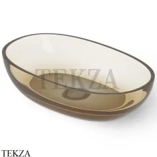Dea Design Washbasins Раковина настольная овальная Glasstech DD9078 600 R6, Classic Green R6