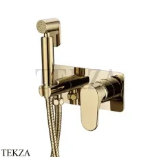 Boheme SPECTRE Гигиенический душ со смесителем, комплект 457-G, Золото глянец
