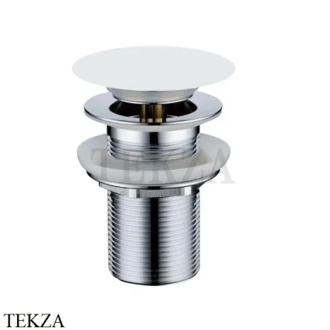 Boheme Донный клапан для раковины, автомат клик-клак 612-Corian, белый матовый