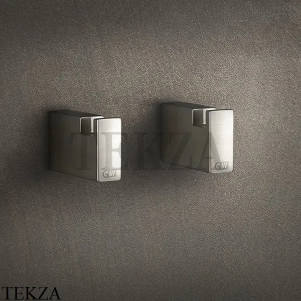 Gessi Rettangolo Стакан для щеток настенный, композит черный 20808-031, хром глянец