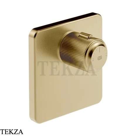 Gessi VENTI20 Термостат для душа, внешняя часть 65316-727, Brushed Brass PVD