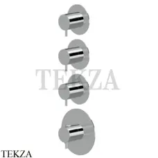 Newform XT Термостат для душа на 3 потока, внешняя часть, 67600E.21.018, хром глянец