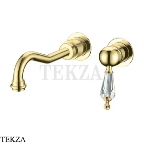 Boheme Imperiale Ripresa 327 Смеситель для раковины настенный, встраиваемый, золото глянец (GOLD)
