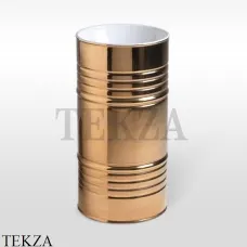 Kerasan Artwork Раковина свободностоящая BARREL, слив в стену, 474339 Bianco-oro