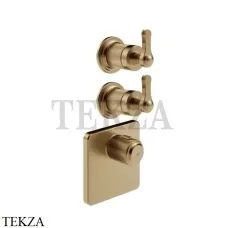 Gessi VENTI20 Термостат для душа, 2 поток, внешняя часть 65202-726, Warm Bronze Br. PVD