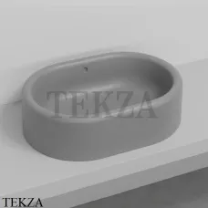 Cielo Itaca Раковина накладная овальная, с переливом ITLAO CM, Cemento