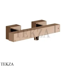 Gessi Rettangolo K Смеситель термостатический для душа 19431-030, Copper глянец Gessi Rettangolo K Смеситель термостатический для душа 19431-030, Copper глянец