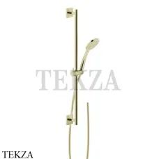 Gessi RILIEVO Штанга в комплекте с душевой лейкой и шлангом 59245-710, Brass PVD