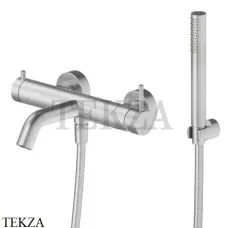 Newform X-Steel 316 Смеситель для ванны наружный, с гарнитуром 69641CX.50.050, INOX Stainless steel