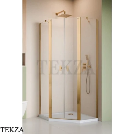 Radaway Nes PTD Комплект боковых стенок 80х100 см, 10051300-09-01, золото глянец