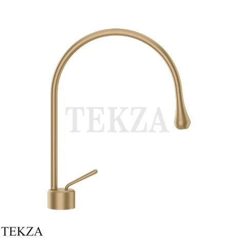 Gessi Goccia Смеситель для раковины средний, без сливного гарнитура 33602-726, Warm Bronze Br. PVD