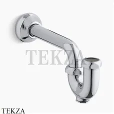 Kohler Сифон трубчатый для раковины короткий K-8998-CP, хром глянец