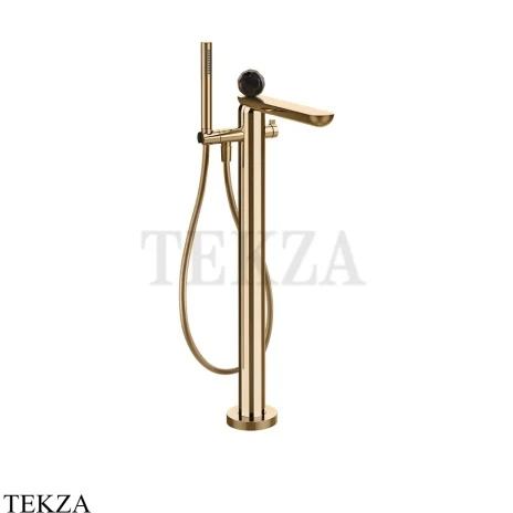 Gessi Perle Смеситель для ванны напольный, внешняя часть 74229-735, бронза глянец