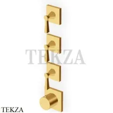 Zucchetti Bellagio Термостат для душа, 3 выхода, внешняя часть ZB2803.C41, brushed gold PVD Zucchetti Bellagio Термостат для душа, 3 выхода, внешняя часть ZB2803.C41, brushed gold PVD