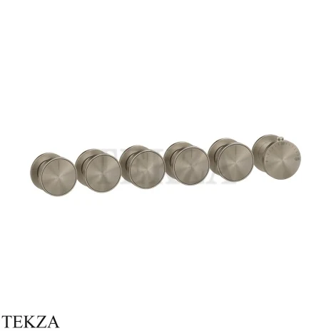 Gessi Origini NEUTRAL Термостат для душа 5 потока, внешняя часть 66340-149, Finox Brushed Nickel