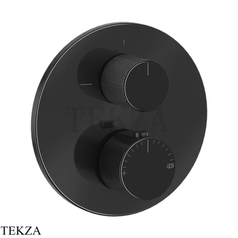 Gessi ANELLO Термостат для душа, 2 потока, внешняя часть 63135-706, Black Metal PVD