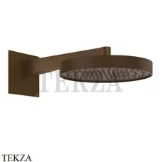 Gessi Inverso RIGATO Верхняя душевая лейка с кронштейном 30 см 63568-845, Dark Bronze