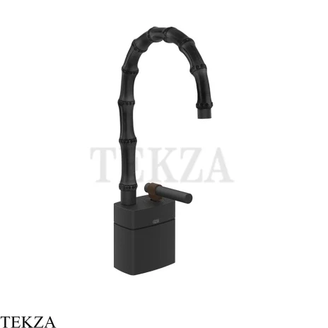 Gessi Jacqueline Смеситель для раковины низкий, без донного клапана 77327-299, черный матовый