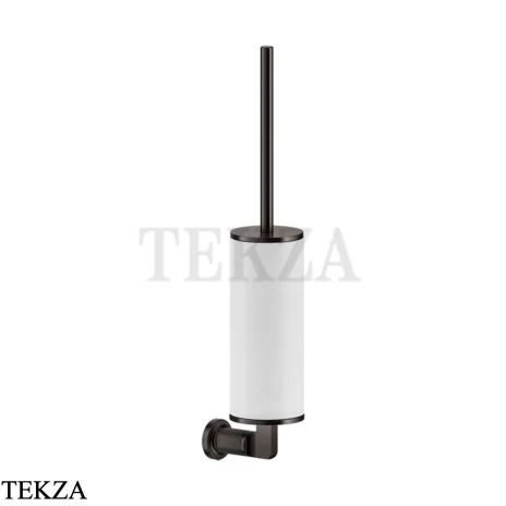 Gessi INCISO accessories Туалетный ершик настенный, белый 58519-707, Black Metal Brushed