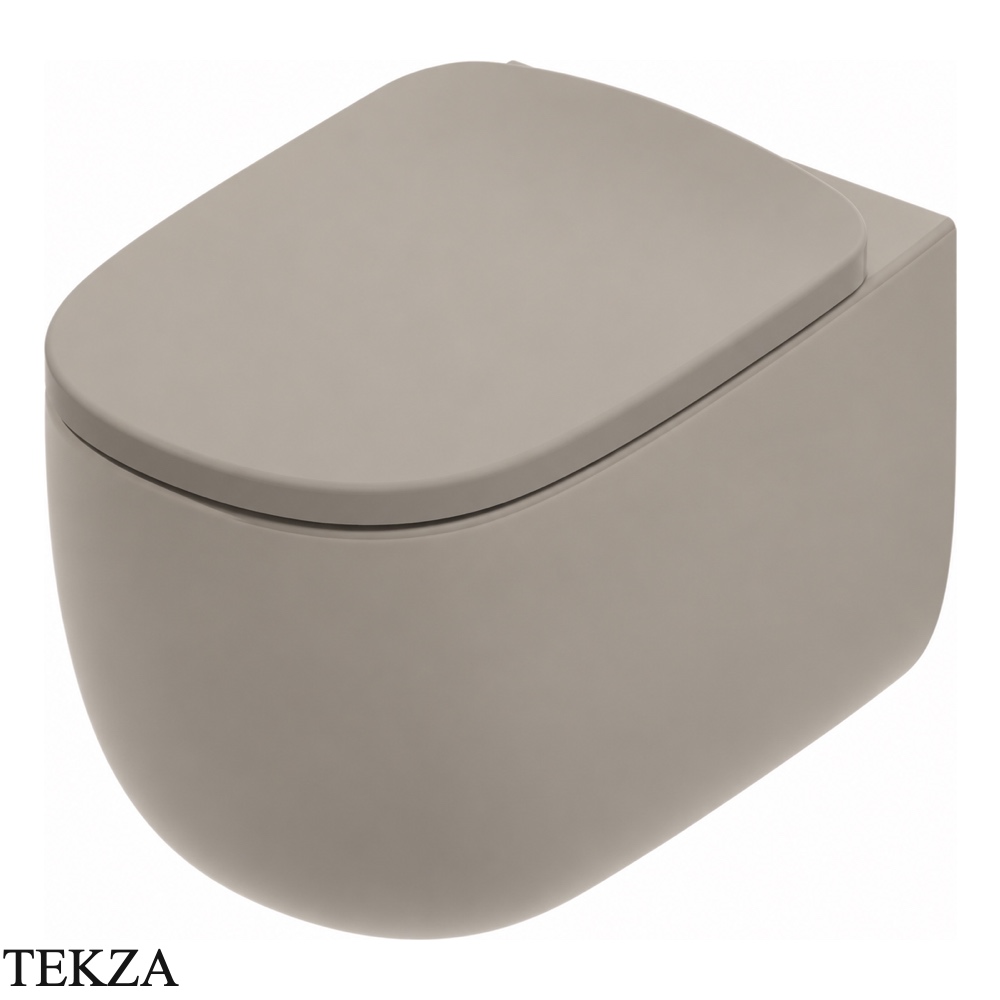ArtCeram Seta унитаз подвесной чаша без ободка The.Reel SEV001 41 00, Brown Matera матовый