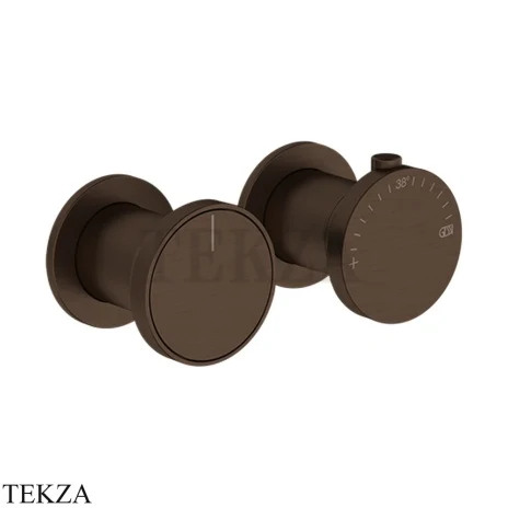 Gessi Origini WARM Термостат для душа 1 поток, внешняя часть 66132-845, Dark Bronze
