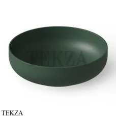 Dea Design Washbasins Раковина настольная D40 см Solid Surface DD9101 400 11, Dark Green №11