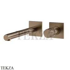 Gessi Incastri Смеситель для раковины, внешняя часть 75088-761, Coffee Bronze Brushed PVD