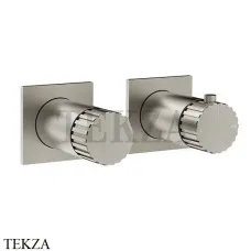 Gessi Incastri Термостат для душа 2 потока, внешняя часть 75134-149, Finox Brushed Nickel