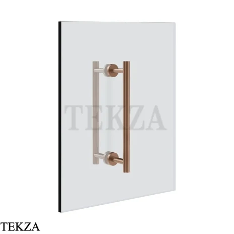 Gessi Ludovica Полотенцедержатель для крепления на стекло, 20 см 76630-708, медь Brushed