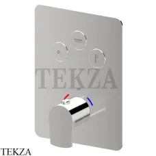 Newform HAKA Термостат для душа, 3 потока, Select, внешняя часть 70437E.21.018, хром глянец Newform HAKA Термостат для душа, 3 потока, Select, внешняя часть 70437E.21.018, хром глянец