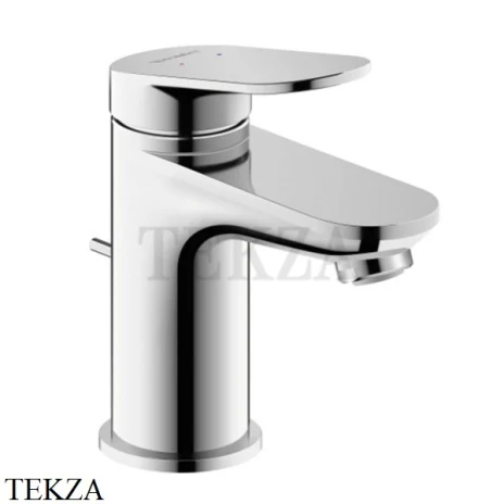 Duravit Wave Смеситель для раковины S, с донным клапаном WA1010001010, хром глянец