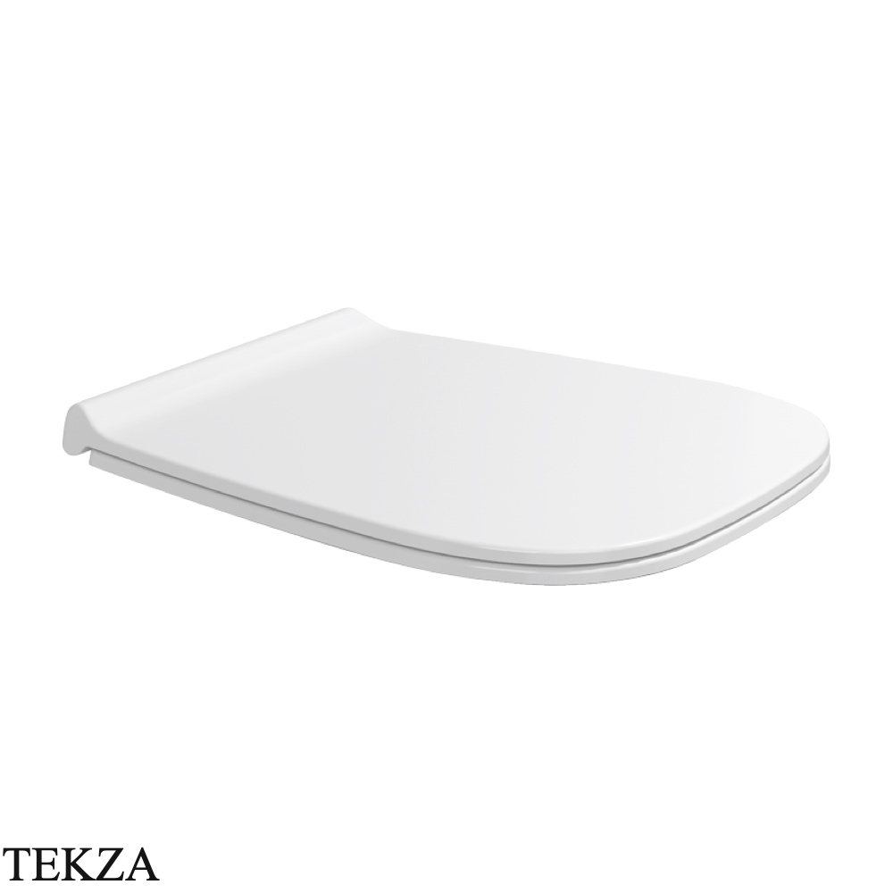 Flaminia Fluo сиденье с крышкой Slim для унитаза, микролифт 48,5×39,7 см, белый глянец
