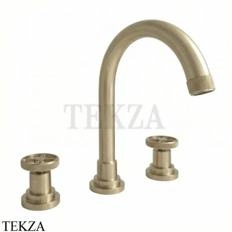 Nicolazzi Arena Смеситель для раковины, с донным клапаном, 3308SE44, Silk шампань Brushed