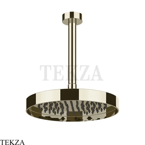 Gessi Incastri Верхняя лейка D25 с потолочным кронштейном 63050-720, никель глянец