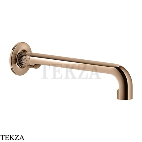 Gessi INCISO Излив для раковины настенный длинный 58101-030, Copper PVD