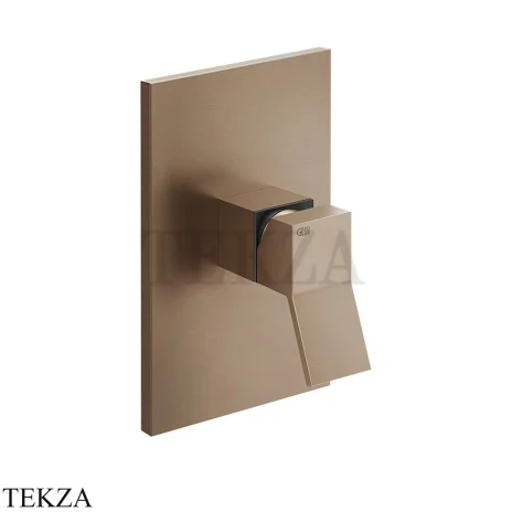 Gessi RETTANGOLO K Смеситель для душа, внешняя часть 53061-708, Copper Brushed PVD