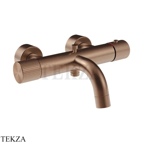 Gessi Habito CESELLO Термостатический смеситель для ванны с изливом 70413-708, Copper Brushed PVD