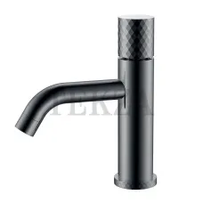 Boheme Stick Смеситель для раковины, без донного клапана Stick 121-SGM Shine Gun Metal DIAMOND