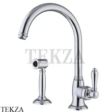 Nicolazzi Cucina Смеситель для кухни с поворотным изливом и отдельным душем, хром