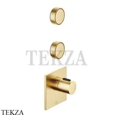 Dornbracht CYO Термостат для душа 1/2, 2 вентиля, внешняя часть, 36503780-28 х2, латунь сатин Brushed