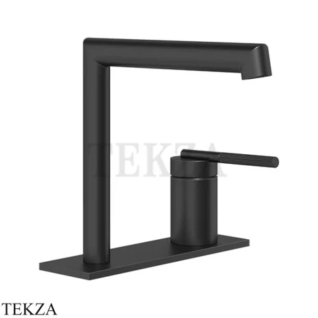 Gessi INGRANAGGIO Смеситель для раковины, на планке, без гарнитуры 63515-299, Black XL