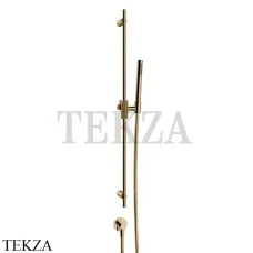 Gessi INGRANAGGIO Штанга в комплекте с душевой лейкой и выводом 63582-735, Warm Bronze